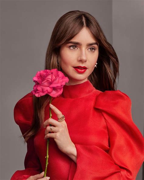 lily collins lancome.